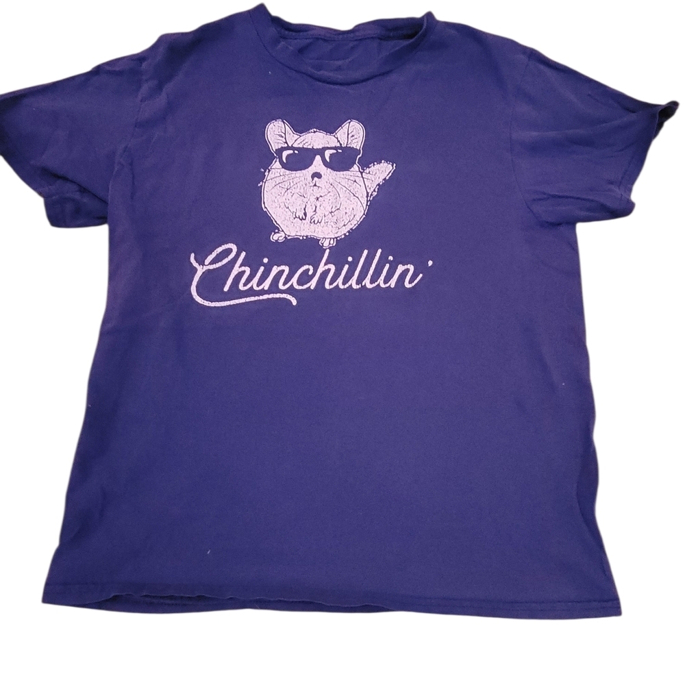 Navy Blue Chinchillin' Kids Tee